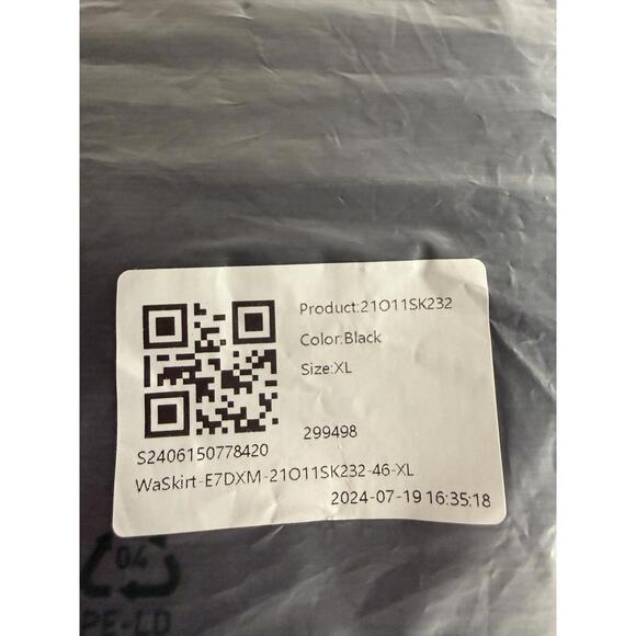 NWT Halara 2-in-1 High Waisted Pleated Skirt Black Size XL - Picture 8 of 8